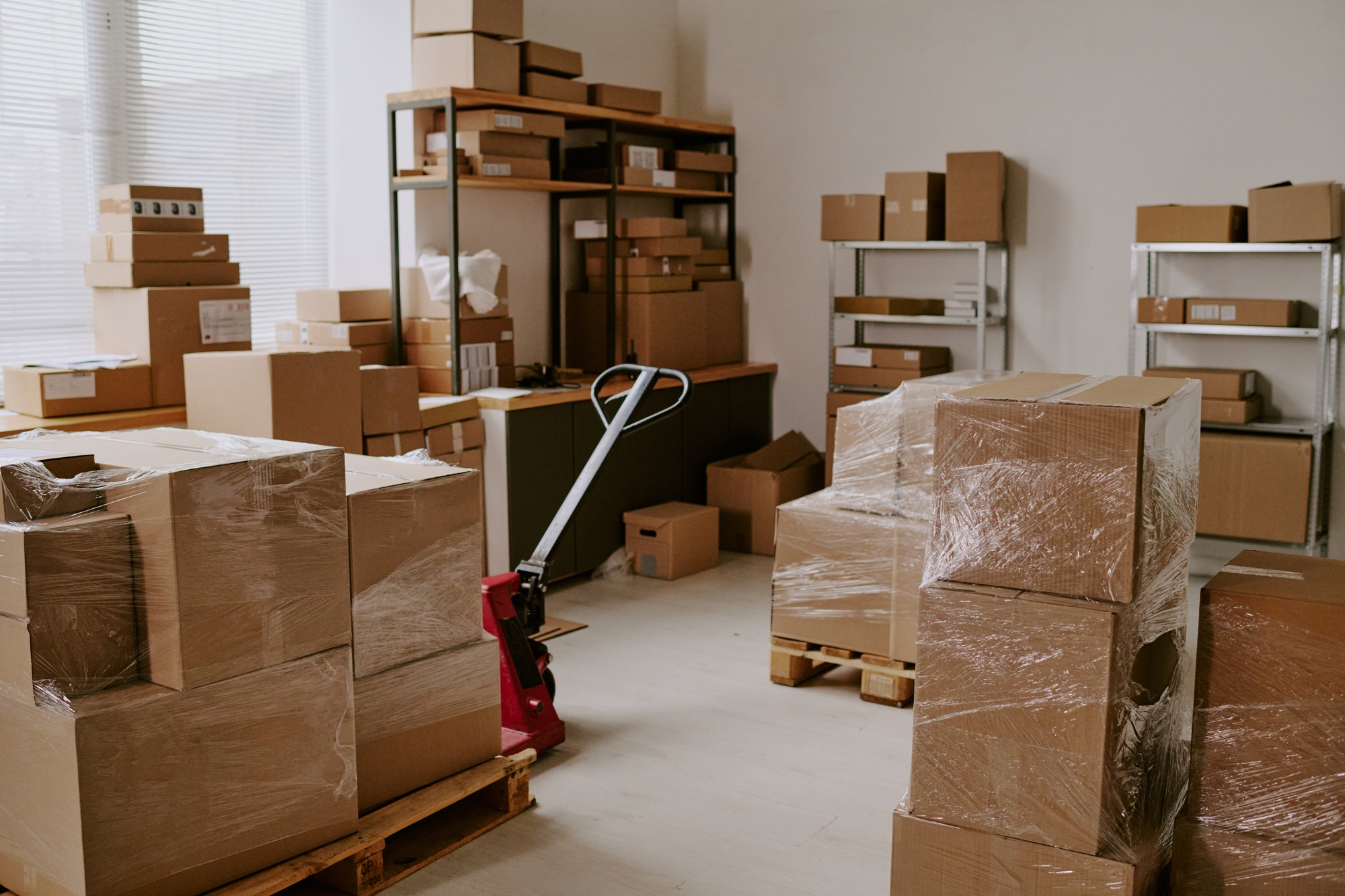 Packing Boxes and Preparing Packages in Warehouse